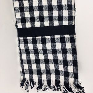 4 Halloween Rustic Fabric Napkins Black White